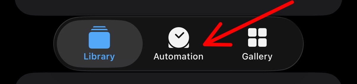 Switch to Automation tab