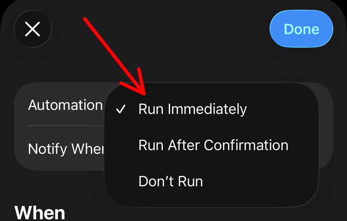 Turn off Ask Before Running
